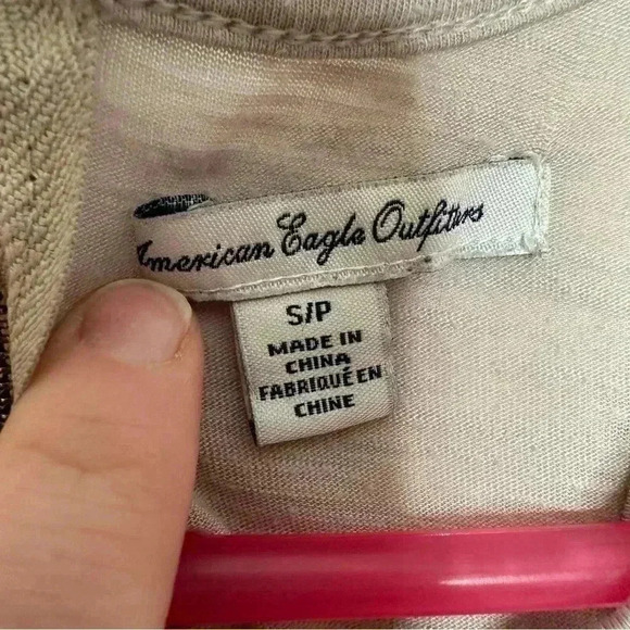 American Eagle Outfitters Babydoll Tank Top Brownish Grey Size Small - Picture 7 of 16